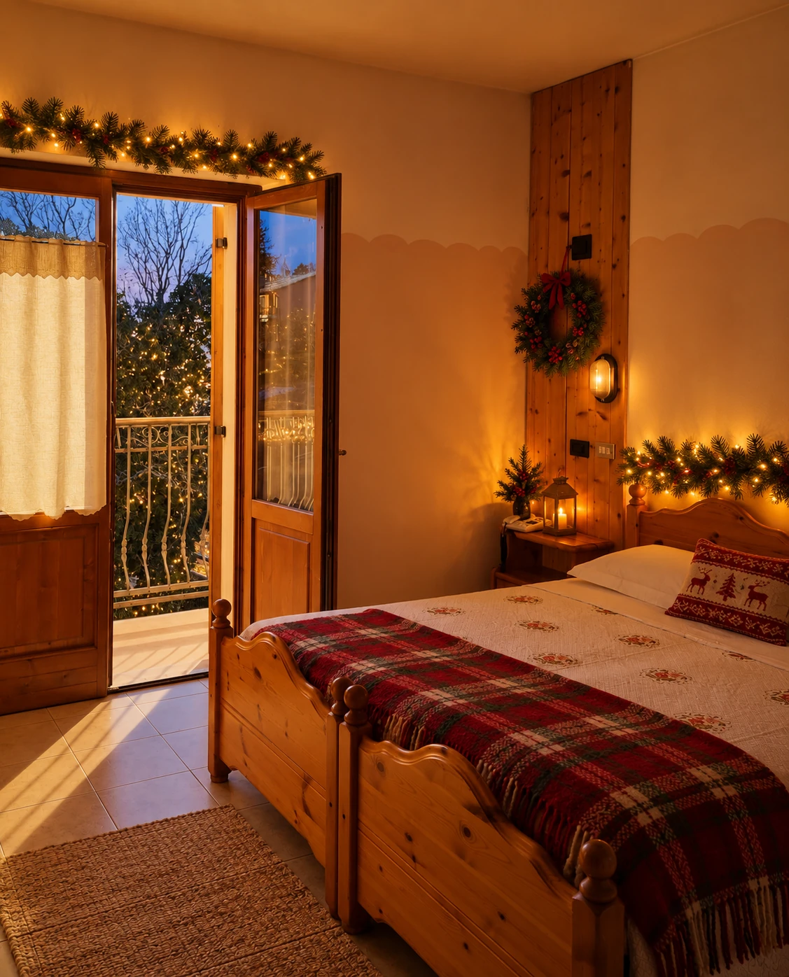Una camera dell’Hotel Piccola Mantova